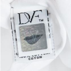 مملوكة مسبقًا Diane Von Furstenberg White Cotton Sadey Eyelet Skirt XS