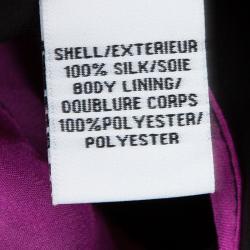 Pre Owned Diane Von Furstenberg Multicolor Printed Silk Tie Detail Melania Maxi Dress XS