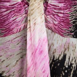 Pre Owned Diane Von Furstenberg Multicolor Abstract Printed Silk Gabie Blouse L