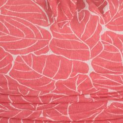 Pre Owned Diane Von Furstenberg Pink Abstract Print Silk Ruched Tommy Top M