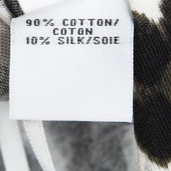 Pre Owned Diane Von Furstenberg Snow Leopard Print New Julian Two Mini Wrap Dress M