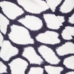 Pre Owned Diane Von Furstenberg Multicolor Printed Silk New Julian Two Wrap Dress M