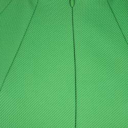 Pre Owned Diane Von Furstenberg Green Knit Belted Maizah Dress M