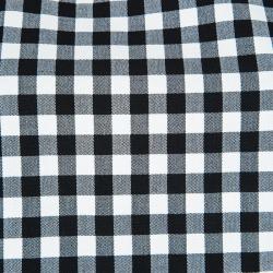 Pre Owned Diane Von Furstenberg Monochrome Gingham Plaid Genesis Top and Pant Set S