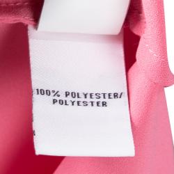 Pre Owned Diane Von Furstenberg Pink Acedia Crepe Top L