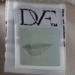 Pre Owned Diane Von Furstenberg New Moon Grey Long Sleeve Elima Blouse L