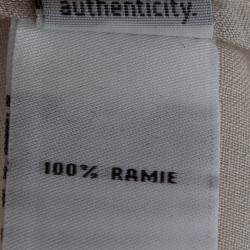 Pre Owned Diane Von Furstenberg New Moon Grey Long Sleeve Elima Blouse L