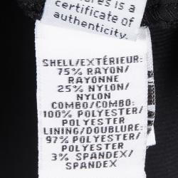 Pre Owned Diane Von Furstenberg Black Scalloped Lace Long Sleeve Bria Blouse S