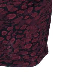 Pre Owned Diane Von Furstenberg Red Bentley Ruched Dress M