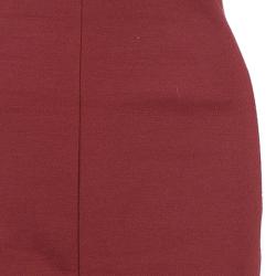 Pre Owned Diane Von Furstenberg Aurora Wool Sheath Dress L