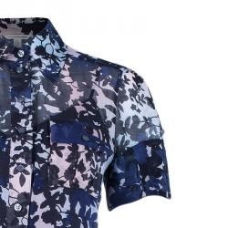 Pre Owned Diane Von Furstenberg Blue Keane Dress S