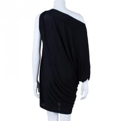 Pre Owned Diane Von Furstenberg Wilma Joon Jersey Black Dress