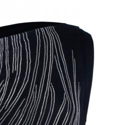 Pre Owned Diane Von Furstenberg Wilma Joon Jersey Black Dress