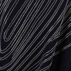 Pre Owned Diane Von Furstenberg Wilma Joon Jersey Black Dress