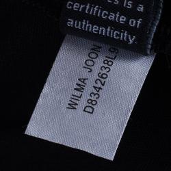 Pre Owned Diane Von Furstenberg Wilma Joon Jersey Black Dress