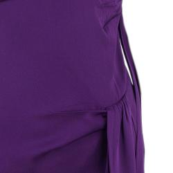 Pre Owned Diane Von Furstenberg Purple Bec Dress S