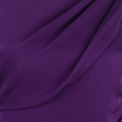Pre Owned Diane Von Furstenberg Purple Bec Dress S