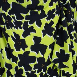 Pre Owned Diane Von Furstenberg Theresa Printed Top L