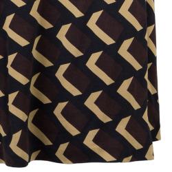 Pre Owned Diane von Furstenberg Vintage Geo Print Jeanne Wrap Dress S
