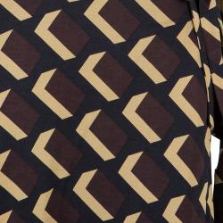 Pre Owned Diane von Furstenberg Vintage Geo Print Jeanne Wrap Dress S