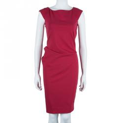 Pre Owned Diane Von Furstenberg Pink Gabi Knit Dress S