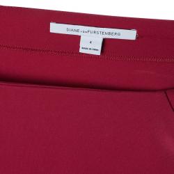 Pre Owned Diane Von Furstenberg Pink Gabi Knit Dress S