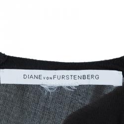 Diane von Furstenberg Black Silk Top M