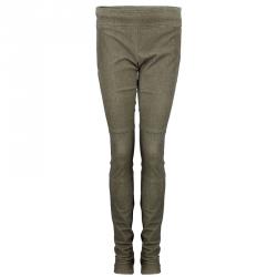Pre Owned Diane Von Furstenberg Gretel Weathered Leather Pants S