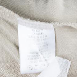 Pre Owned Diane von Furstenberg Beige Wrap Dress L