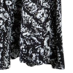 Pre Owned Diane von Furstenberg Monochrome Print Lacie Dress M