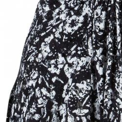 Pre Owned Diane von Furstenberg Monochrome Print Lacie Dress M