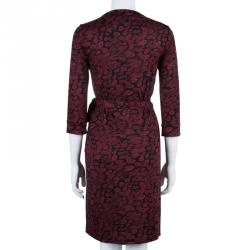 Pre Owned Diane Von Furstenberg Red New Julian Two Wrap Dress M