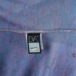 Pre Owned Diane Von Furstenberg Red New Julian Two Wrap Dress M