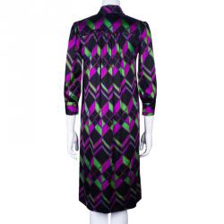 Pre Owned Diane von Furstenberg Sapphire Multicolor Dress S