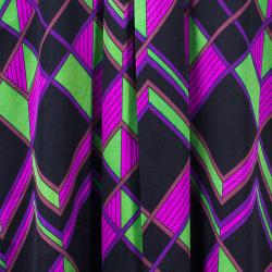 Pre Owned Diane von Furstenberg Sapphire Multicolor Dress S