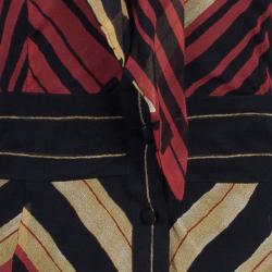 Pre Owned Diane Von Furstenberg 'Hannah' Tricolor Dress M