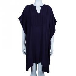 Pre Owned Diane von Furstenberg Naz Purple Dress S