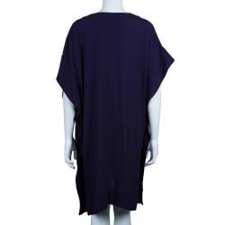 Pre Owned Diane von Furstenberg Naz Purple Dress S