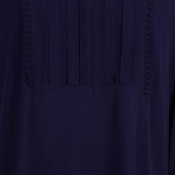 Pre Owned Diane von Furstenberg Naz Purple Dress S