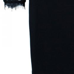 Pre Owned Diane Von Furstenberg Black Lace India Dress L