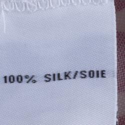 Pre Owned Diane Von Furstenberg Pink Printed Gabi Silk Jersey Dress L