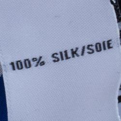 Pre Owned Diane von Furstenberg Blue Belted Star Prita Dress L