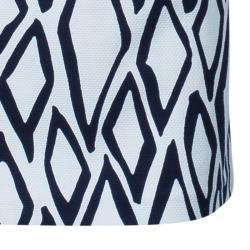 Pre Owned Diane von Furstenberg White Ikat Stamp Kenza Top L