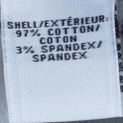 Pre Owned Diane von Furstenberg White Ikat Stamp Kenza Top L