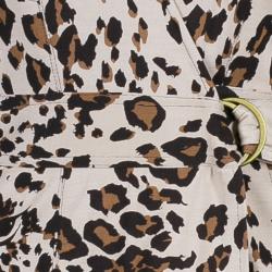 Pre Owned Diane von Furstenberg Leopard Print Anoush Dress S