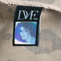 Pre Owned Diane von Furstenberg Leopard Print Anoush Dress S