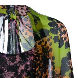 Pre Owned Diane von Furstenberg Multicolor Print Marroca Top M