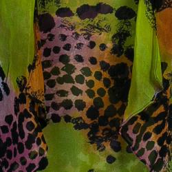 Pre Owned Diane von Furstenberg Multicolor Print Marroca Top M