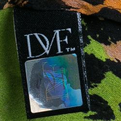 Pre Owned Diane von Furstenberg Multicolor Print Marroca Top M
