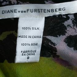 Pre Owned Diane von Furstenberg Multicolor Print Marroca Top M